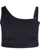 Bikinitopp med one-shoulder, Black, Packshot image number 0