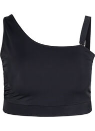 Bikinitopp med one-shoulder, Black