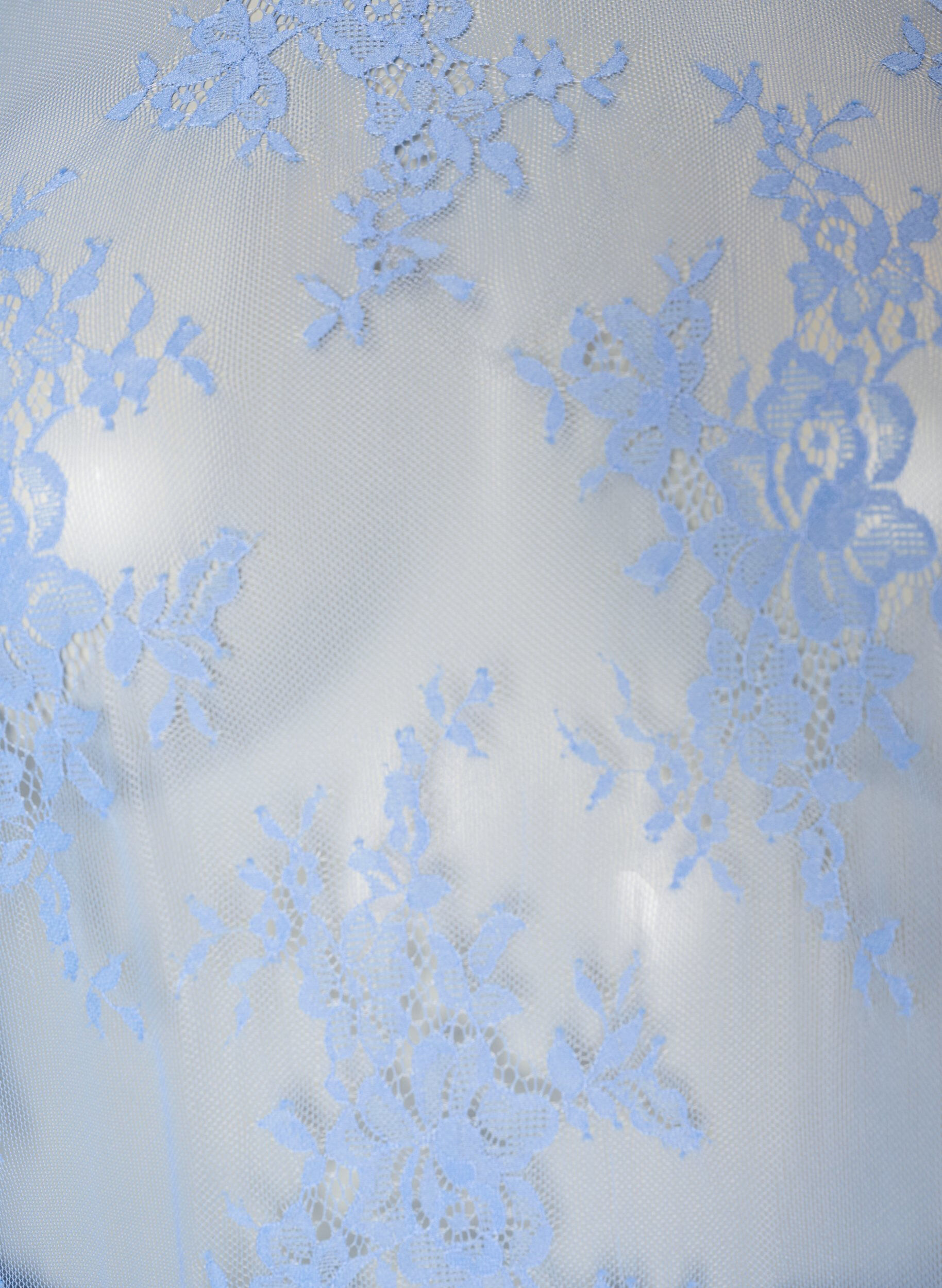 ZizziGjennomsiktig blonde midikjole med korte ermer, Lilla, Packshot image number 2