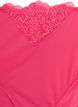 Mikrofibertruser med blonder detaljer, Rosa, Packshot image number 2