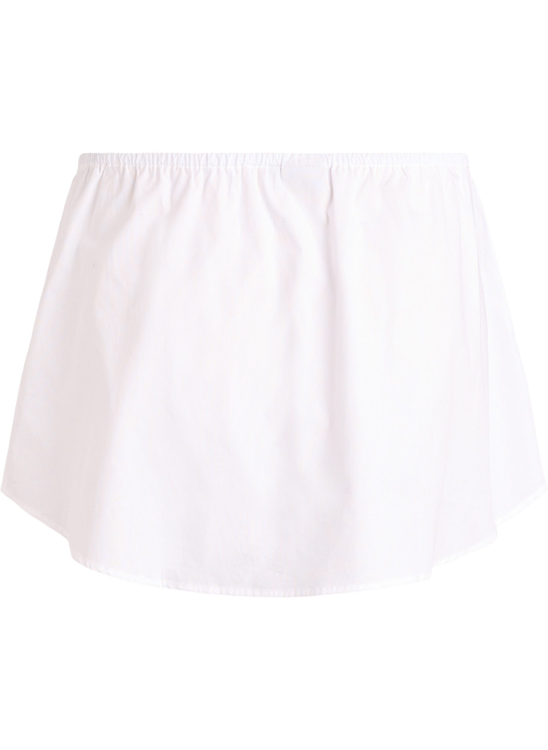 Zizzi Skjorteforlenger i 100% bomull, Hvit, Packshot image number 1