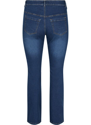 Ellen bootcut jeans med høyt liv, Dark blue, Packshot image number 1