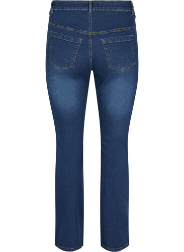 Ellen bootcut jeans med høyt liv, Dark blue, Packshot image number 1