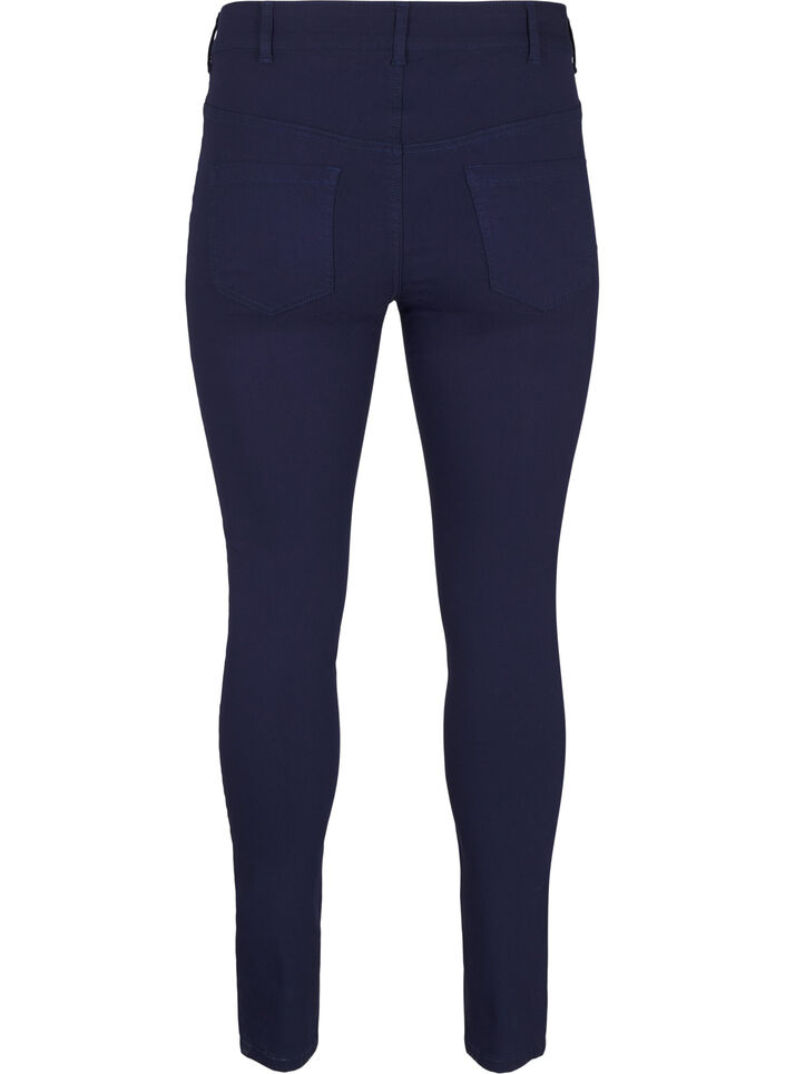 Slim fit bukser med lommer, Blå, Packshot image number 1