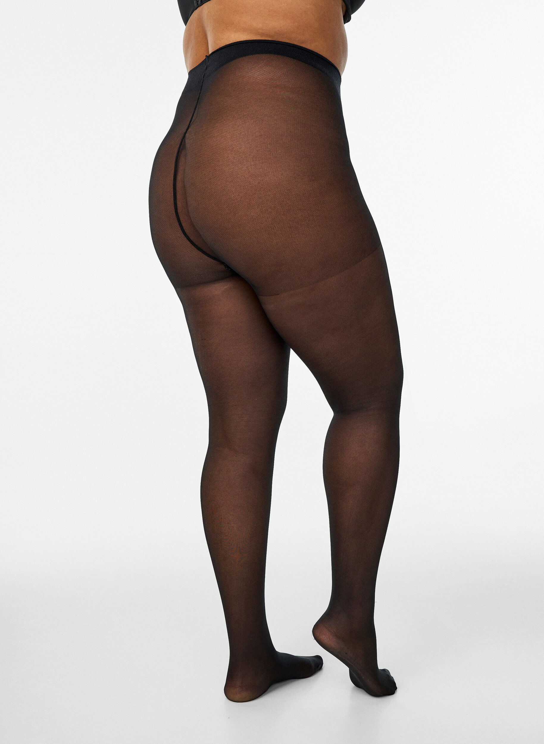 Zizzi Tights i 40 denier med lett kompresjon, Svart, Packshot image number 1