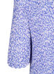 Plissert blomstrete bluse, Small Flower AOP, Packshot image number 3