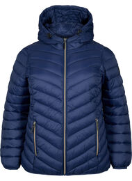 Lettvektsjakke med hette, Navy Blazer