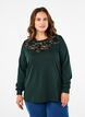 Genser med blondedetaljer, Scarab, Model image number 0