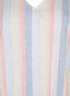 Kort kjole i bomullsblanding med lin, Multi Color Stripe, Packshot image number 2