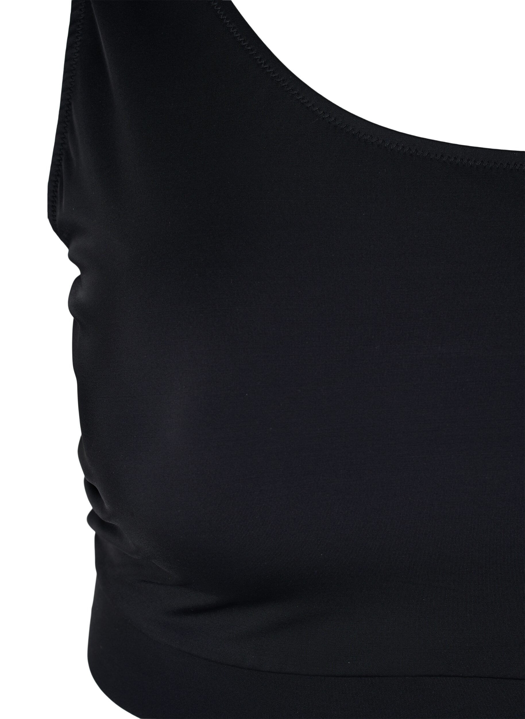 ZizziBikinitopp med one-shoulder, Black, Packshot image number 2