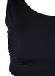 Bikinitopp med one-shoulder, Black, Packshot image number 2
