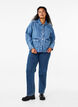Skjortejakke i denim med lommer, Blue Denim, Model image number 2