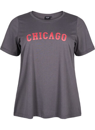 Zizzi FLASH - T-skjorte med motiv, Iron Gate Chicago, Packshot image number 0
