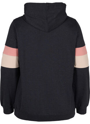 Hettegenser med trackdetaljer, DGM/Rose, Packshot image number 1