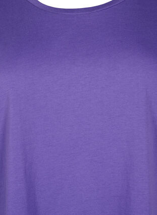 Kortermet T-skjorte i bomullsblanding, ULTRA VIOLET, Packshot image number 2