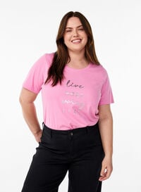 FLASH - T-skjorte med motiv, Rosa FLASH - T-skjorte med motiv, Rosa, Model