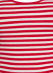 Stripete ribbestrikket singlet, R&oslash;d, Packshot image number 2