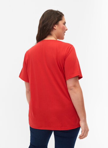 FLASH - T-skjorte med motiv, High Risk Red, Model image number 1
