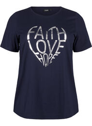 FLASH - T-skjorte med motiv, Navy B. Silver Faith