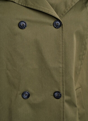 Zizzi Vannavvisende vårjakke med A-linjesnitt, Grønn, Packshot image number 2