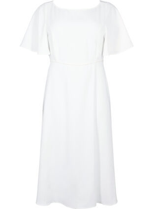 Zizzi Festkjole i empiresnitt, Bright White, Packshot image number 0