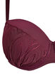 Formpresset BH med blonder og draperte detaljer, Rød, Packshot image number 2