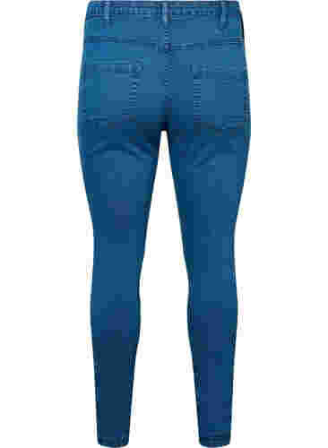 Super slim Amy jeans med høyt liv, Mid Blue, Packshot image number 1
