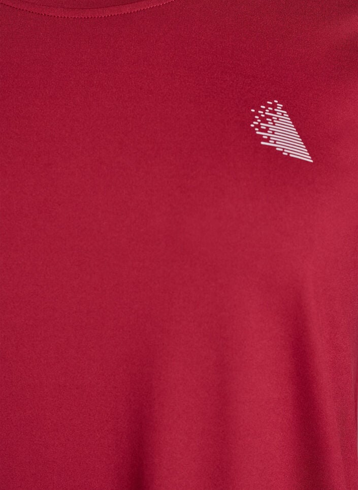 Treningsbluse med 3/4-ermer, Rød, Packshot image number 2