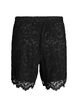 Blonder shorts med h&oslash;y midje og lommer, Svart, Packshot image number 1