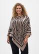 Finstrikket poncho, Svart, Model image number 0
