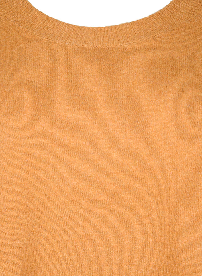 Strikket bluse med perledetaljer, Yam White Mel., Packshot image number 2