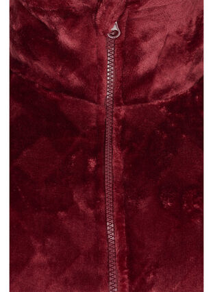 Morgenkåpe med glidelås og lommer, Rose, Packshot image number 2