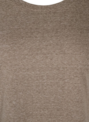 Melert T-skjorte i bomull , Falcon Melange, Packshot image number 2