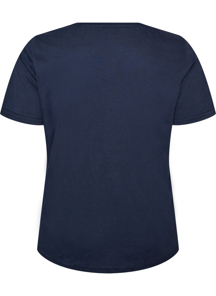 T-skjorte med trykk, 2496, Packshot image number 1