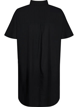 Lang skjorte med korte ermer, Black, Packshot image number 1