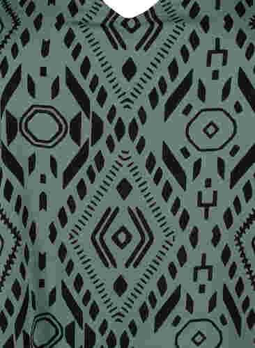FLASH - Tunika med V-hals og mønster, Balsam Graphic, Packshot image number 2