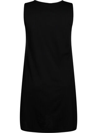 Ermeløs kjole i bomull med A-form, Black W. YOU, Packshot image number 1