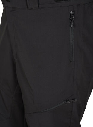 Zizzi Capribukser til tur med lommer, Black, Packshot image number 2