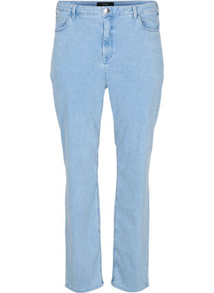 Megan jeans med ekstra høyt liv, Light blue, Packshot image number 0