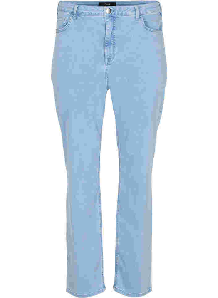 Megan jeans med ekstra høyt liv, Light blue, Packshot image number 0