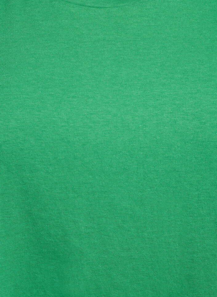 Kortermet T-skjorte i bomullsblanding, Grønn, Packshot image number 2