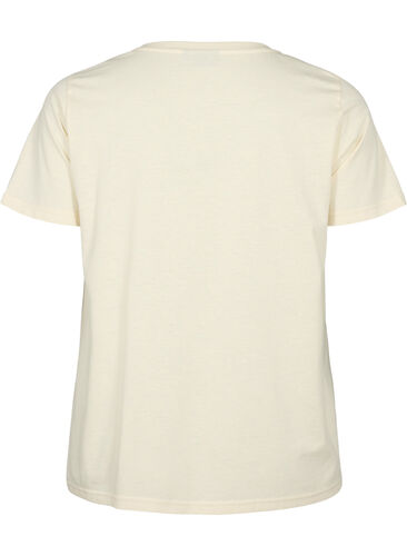 Kortermet T-skjorte med V-hals, Birch, Packshot image number 1