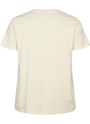 Kortermet T-skjorte med V-hals, Birch, Packshot image number 1