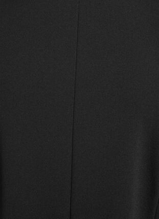 Zizzi Kort A-linje jersey kjole med 3/4 ermer, Svart, Packshot image number 2