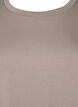Modalblanding bluse med rund hals, Beige, Packshot image number 2