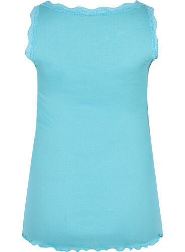 Topp med blondekant, Aqua Sea, Packshot image number 1