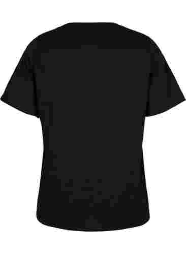 T-skjorter med nagler i økologisk bomull, Black Star , Packshot image number 1