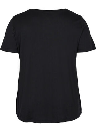 T-skjorte med justerbar bunn, Black, Packshot image number 1