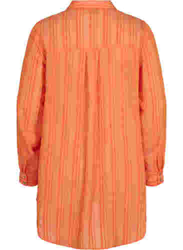 Lang stripete kjole med lange ermer, Harvest Pumpkin, Packshot image number 1