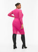 Tettsittende kjole med draperinger, Fuchsia Red, Model image number 1